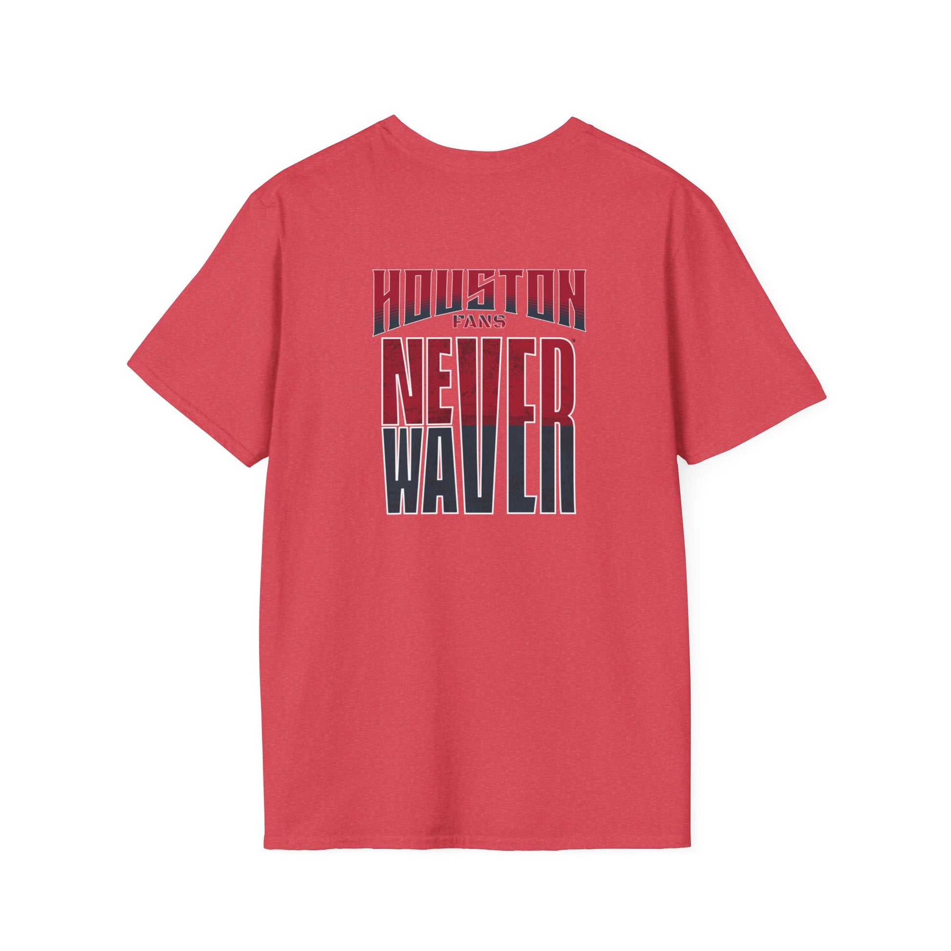 Huston Fans Never Waver Unisex Softstyle T-Shirt - Never Waver