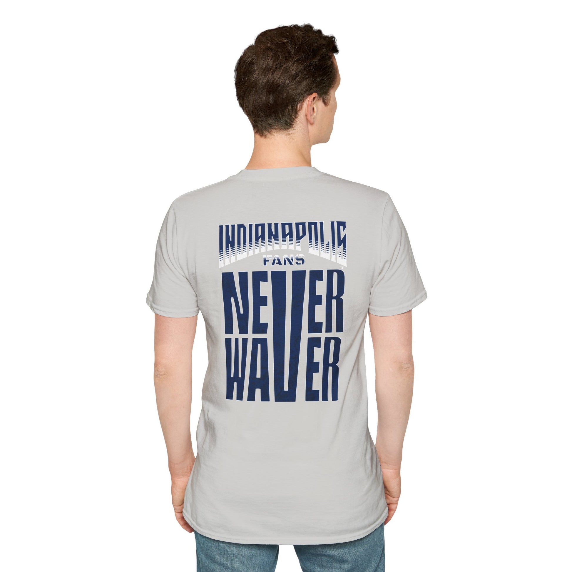 Indianapolis Fans Never Waver Unisex Softstyle T-Shirt - Never Waver