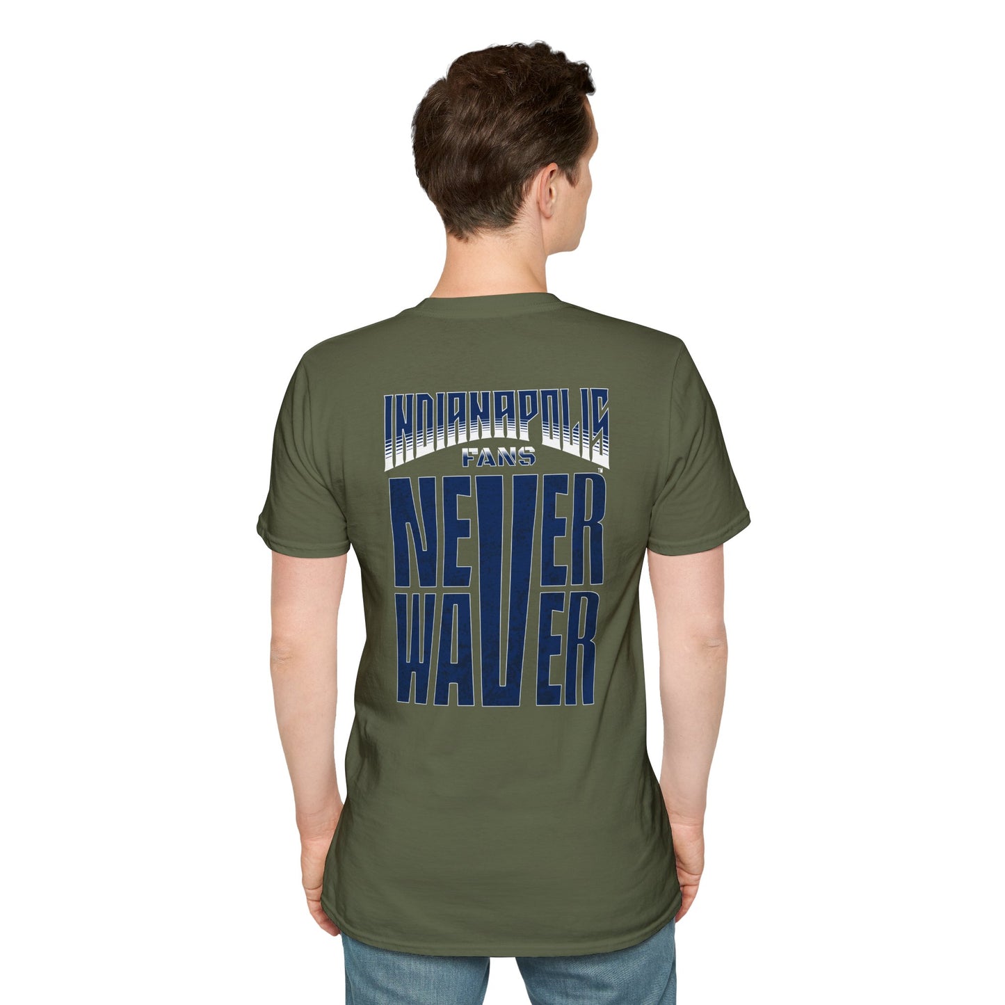 Indianapolis Fans Never Waver Unisex Softstyle T-Shirt - Never Waver