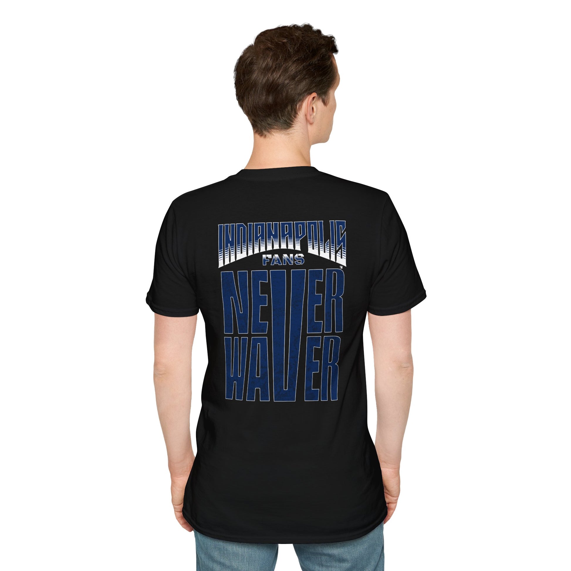 Indianapolis Fans Never Waver Unisex Softstyle T-Shirt - Never Waver