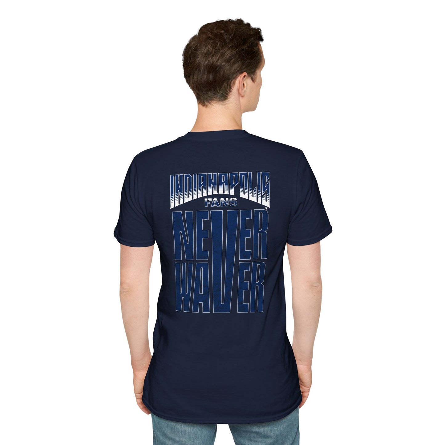 Indianapolis Fans Never Waver Unisex Softstyle T-Shirt - Never Waver