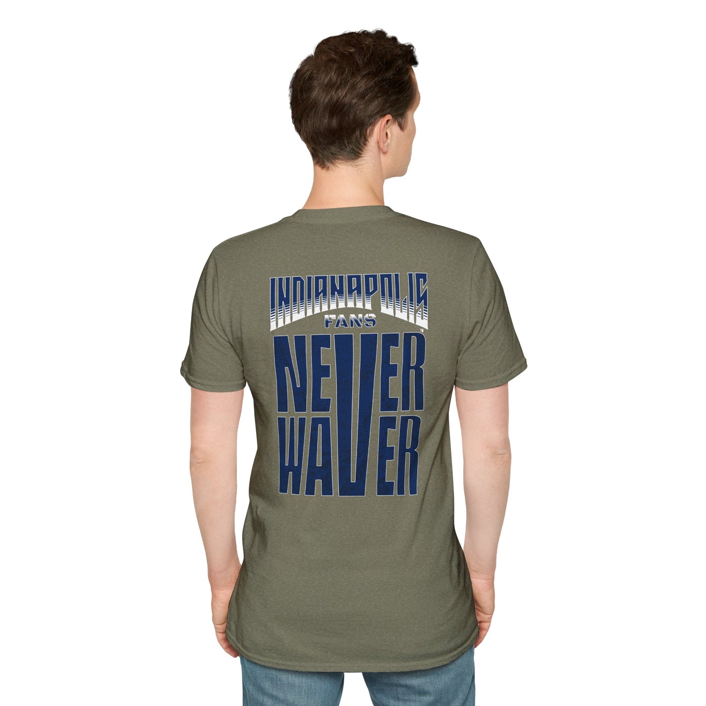 Indianapolis Fans Never Waver Unisex Softstyle T-Shirt - Never Waver