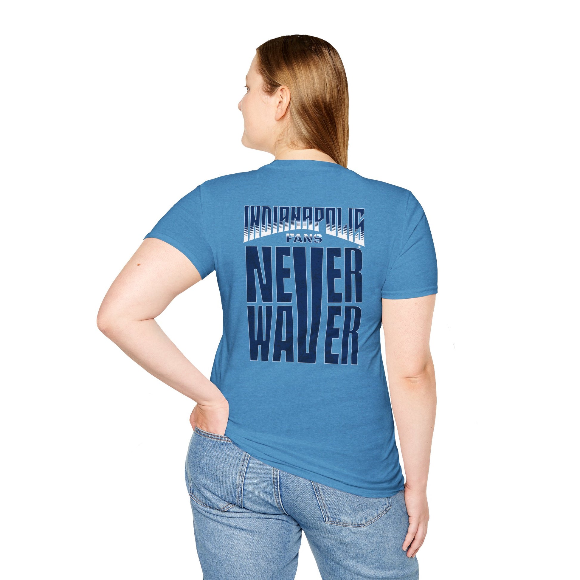 Indianapolis Fans Never Waver Unisex Softstyle T-Shirt - Never Waver