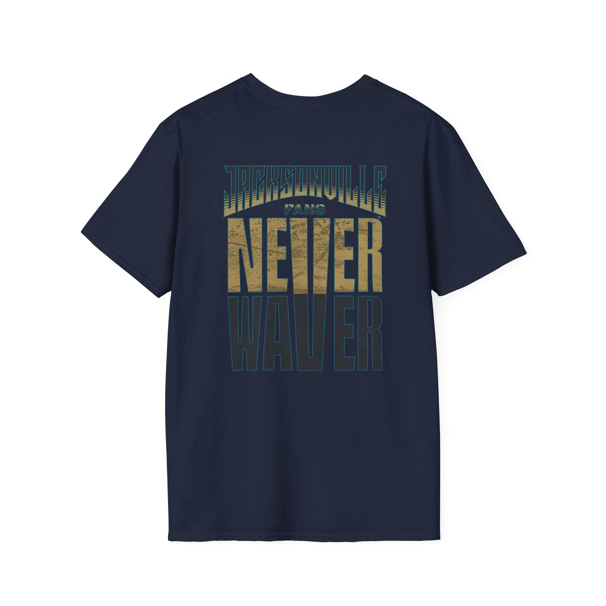 Jacksonville Fans Never Waver Unisex Softstyle T-Shirt - Never Waver