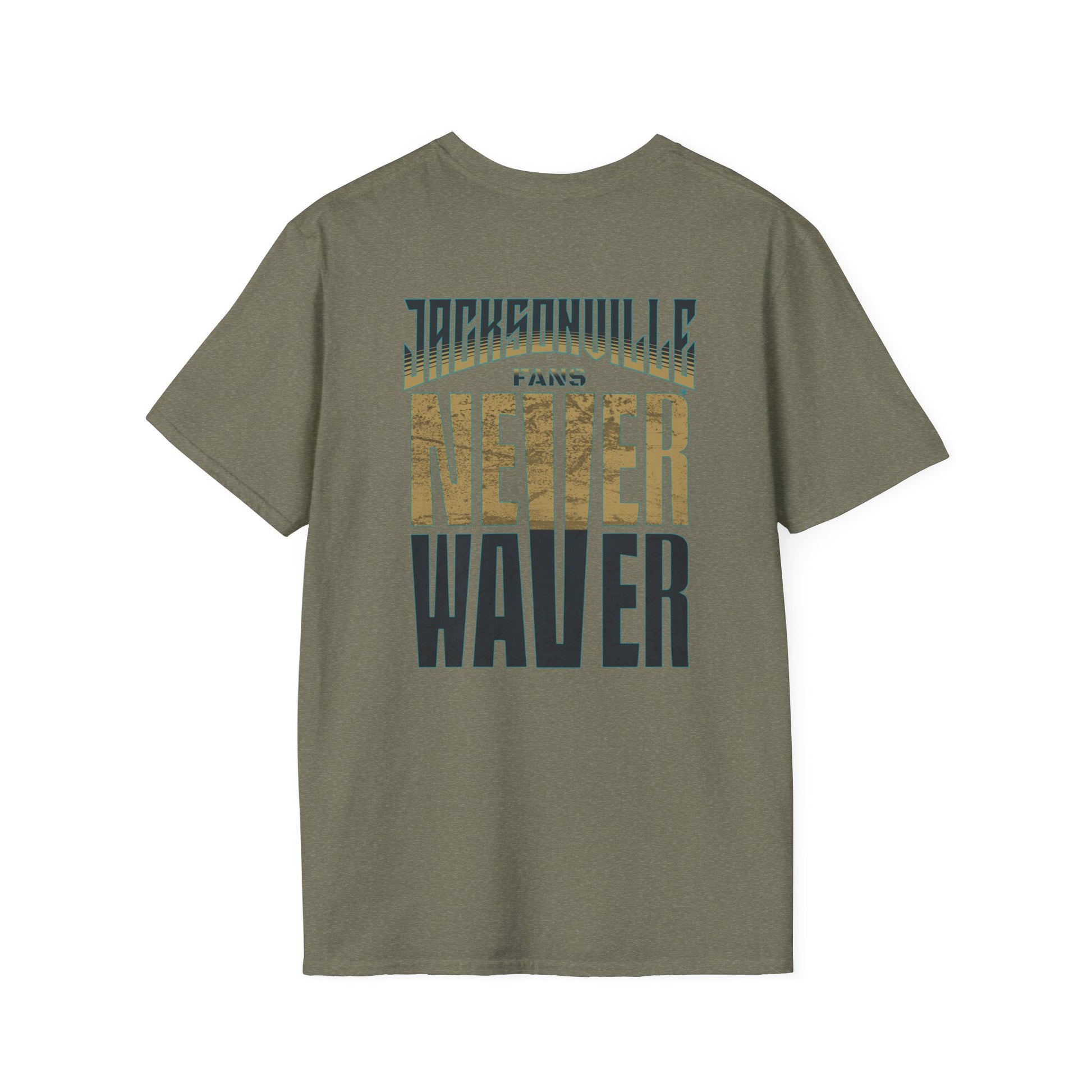 Jacksonville Fans Never Waver Unisex Softstyle T-Shirt - Never Waver