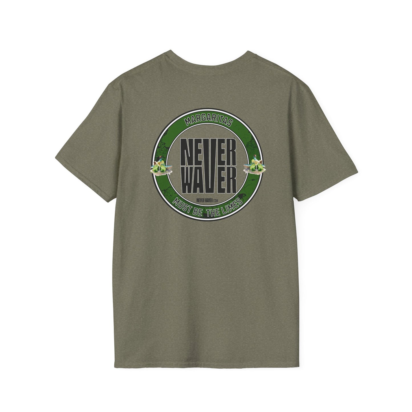 Margaritas Never waver It must be the Limes Unisex Softstyle T-Shirt - Never Waver