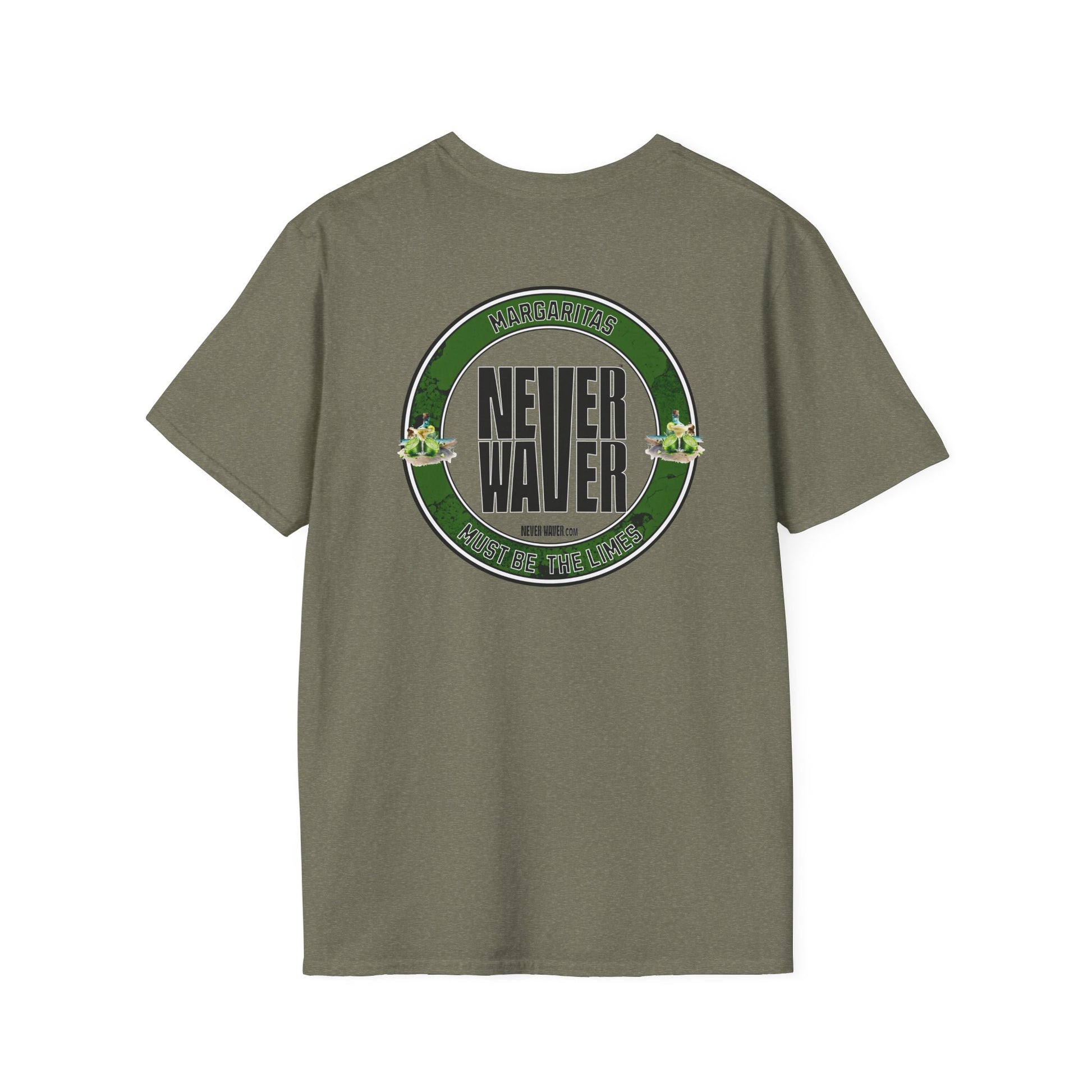 Margaritas Never waver It must be the Limes Unisex Softstyle T-Shirt - Never Waver