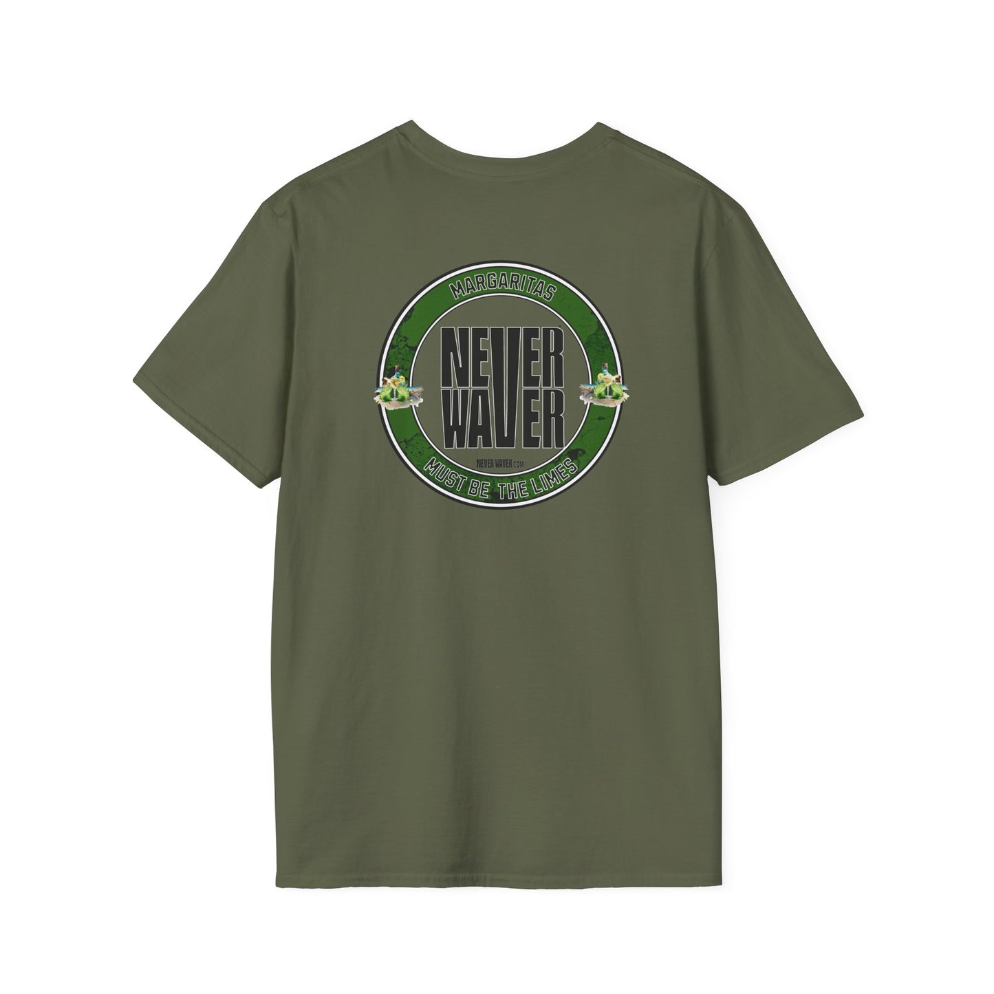 Margaritas Never waver It must be the Limes Unisex Softstyle T-Shirt - Never Waver