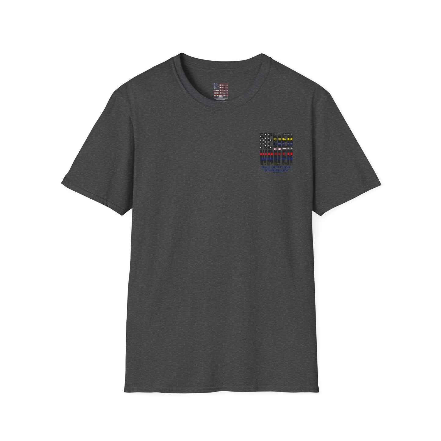Never Waver Always Back Our First Responders Unisex Soft style T-Shirt - Never Waver