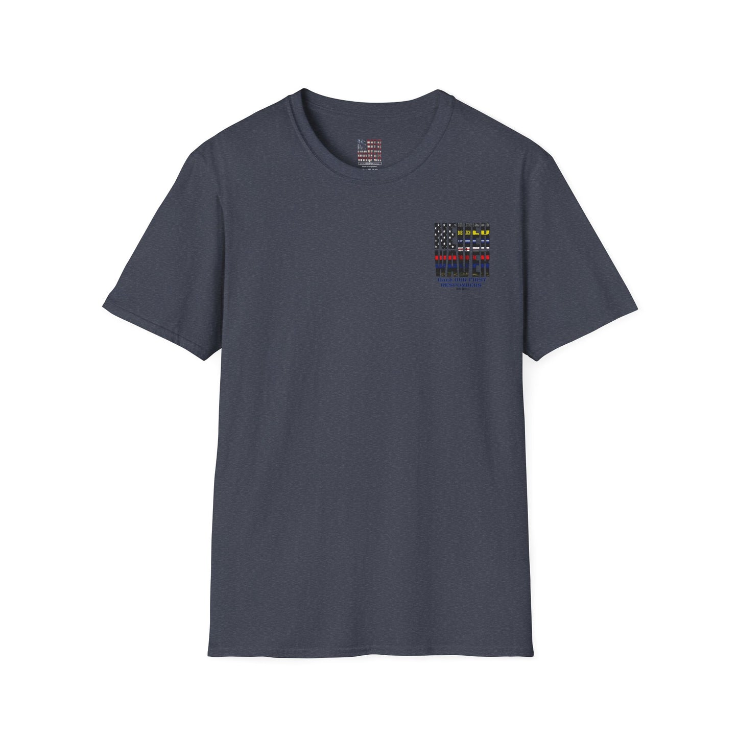 Never Waver Always Back Our First Responders Unisex Soft style T-Shirt - Never Waver