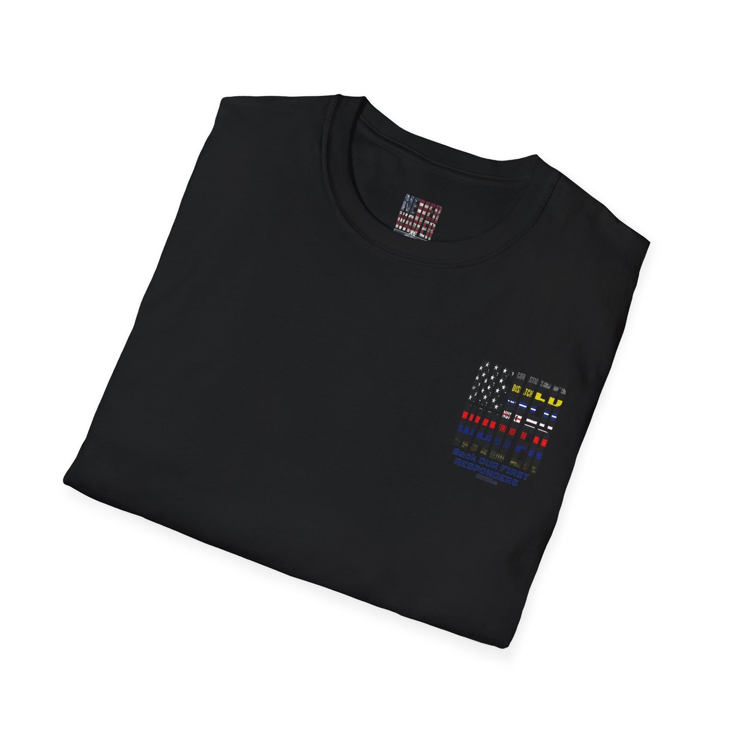 Never Waver Always Back Our First Responders Unisex Soft style T-Shirt - Never Waver