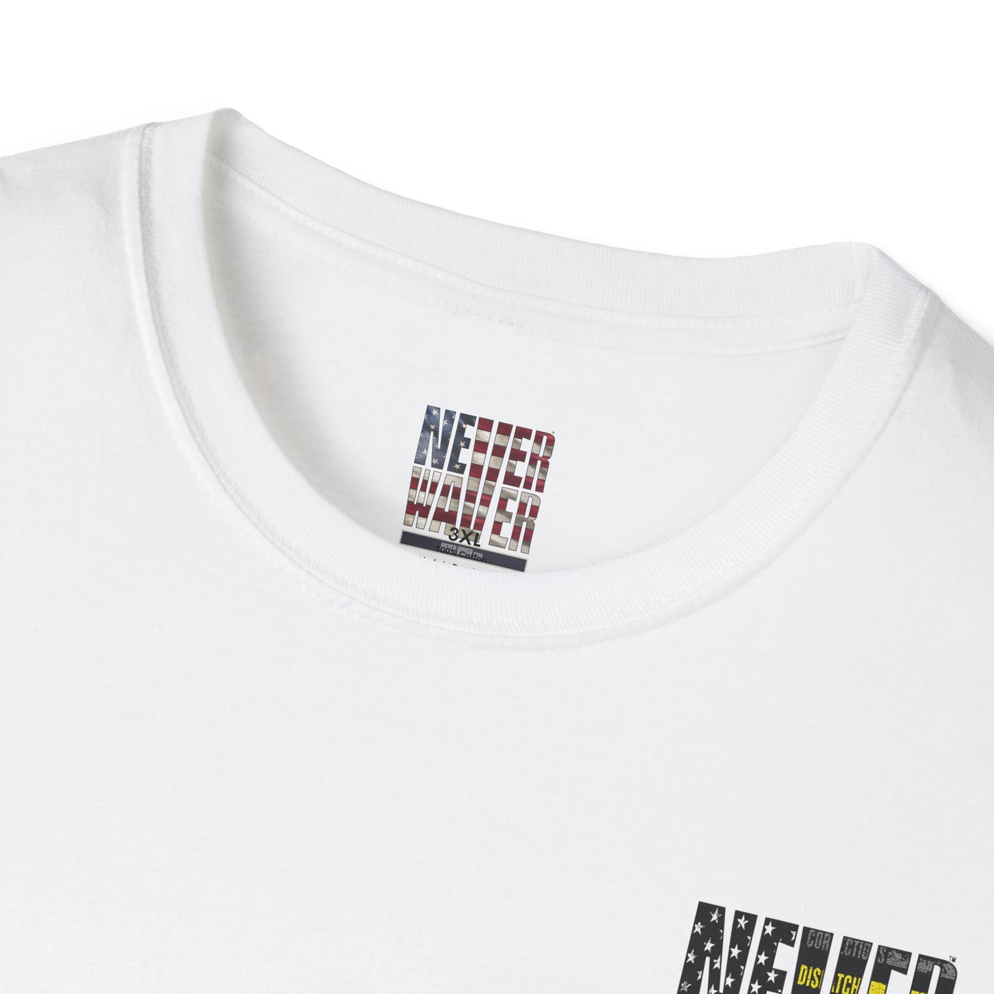 Never Waver Always Back Our First Responders Unisex Soft style T-Shirt - Never Waver