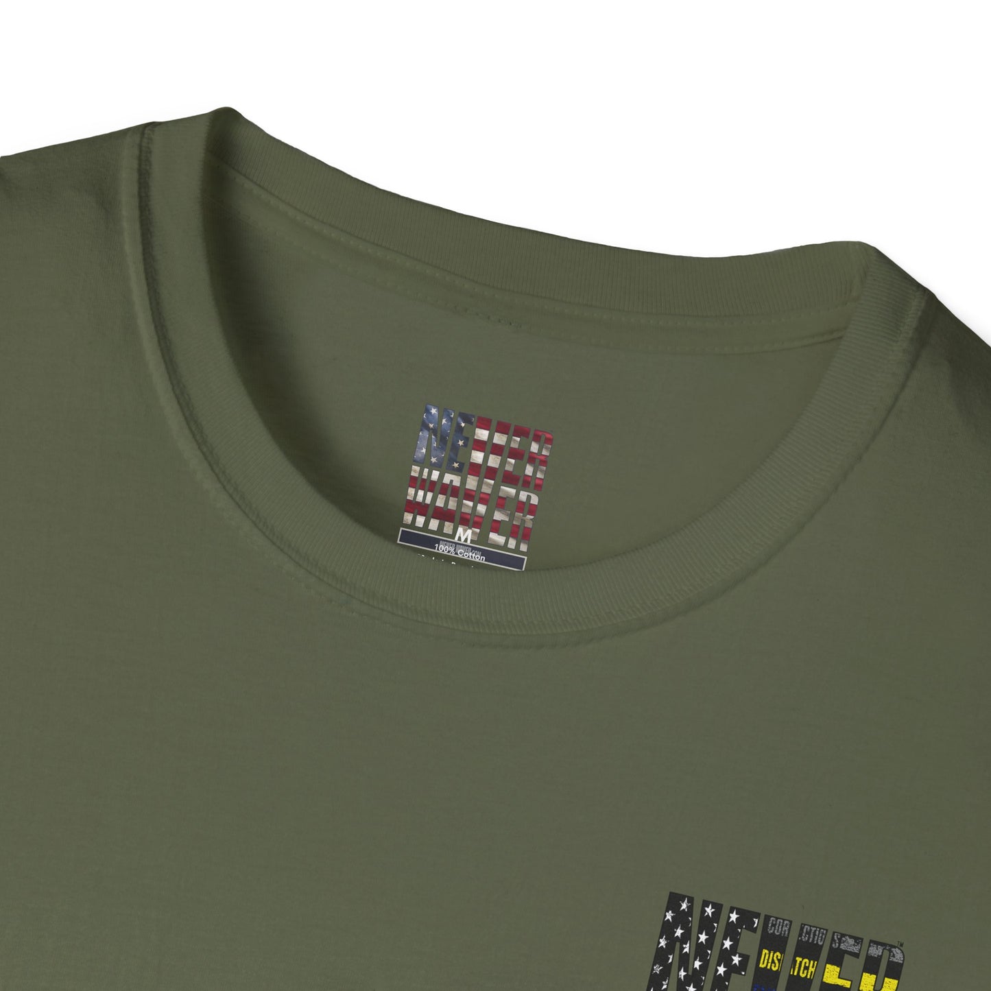 Never Waver Always Back Our First Responders Unisex Soft style T-Shirt - Never Waver