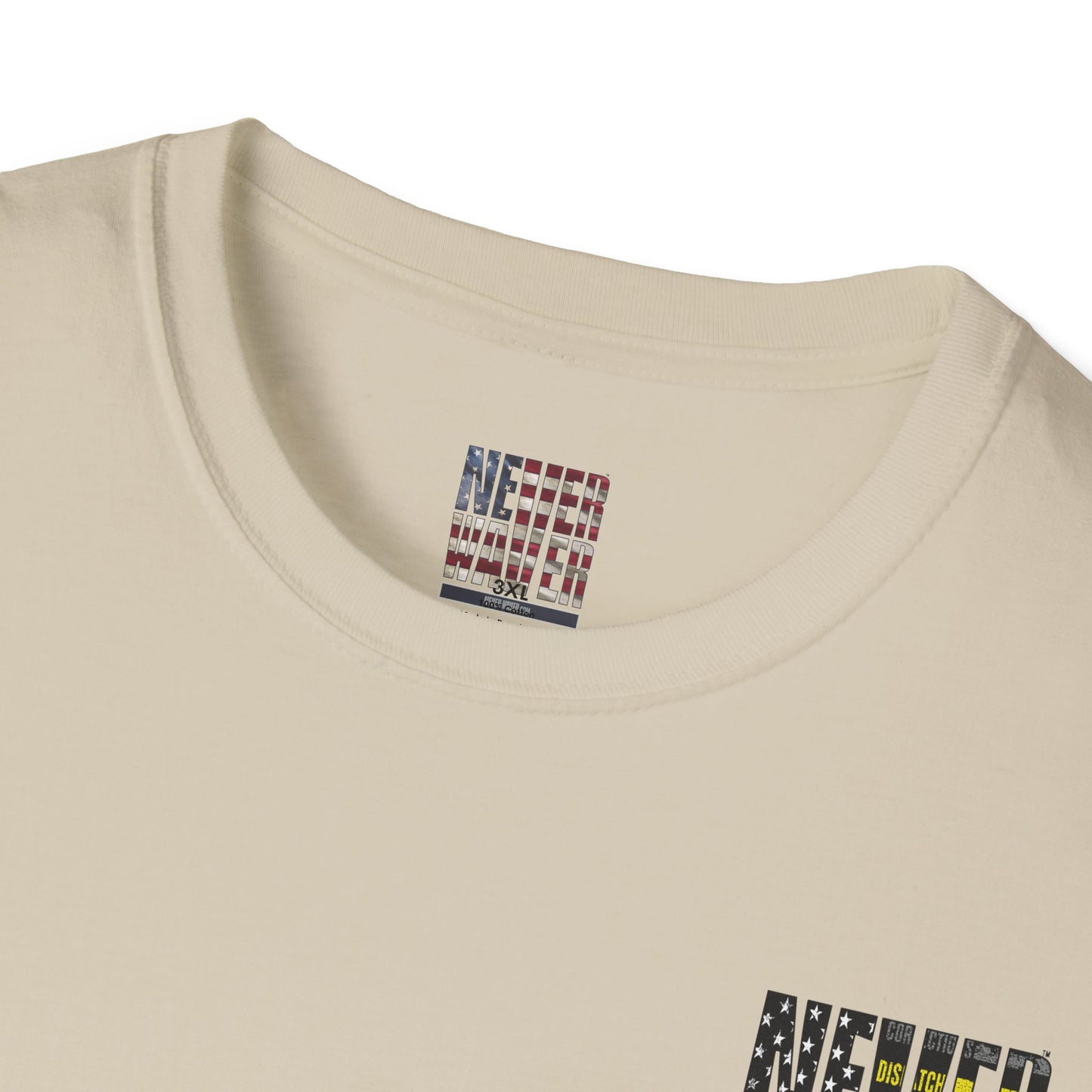 Never Waver Always Back Our First Responders Unisex Soft style T-Shirt - Never Waver