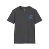 Never Waver Back The Blue  Unisex Softstyle T-Shirt - Never Waver