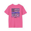 Never Waver Back The Blue  Unisex Softstyle T-Shirt - Never Waver
