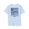 Never Waver Back The Blue  Unisex Softstyle T-Shirt - Never Waver