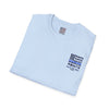 Never Waver Back The Blue  Unisex Softstyle T-Shirt - Never Waver