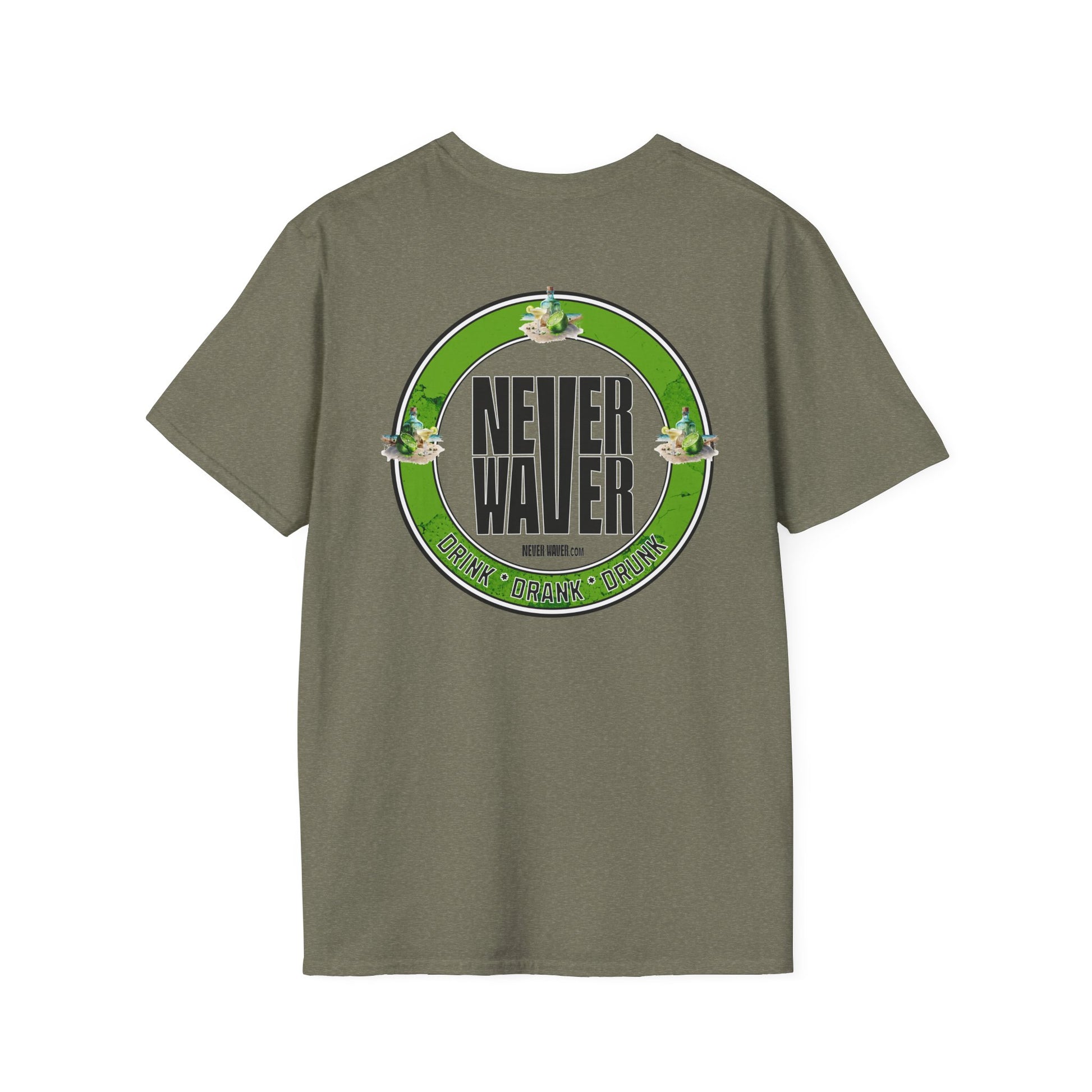 Never Waver Drink Drank Drunk Unisex Soft style T-Shirt - Never Waver