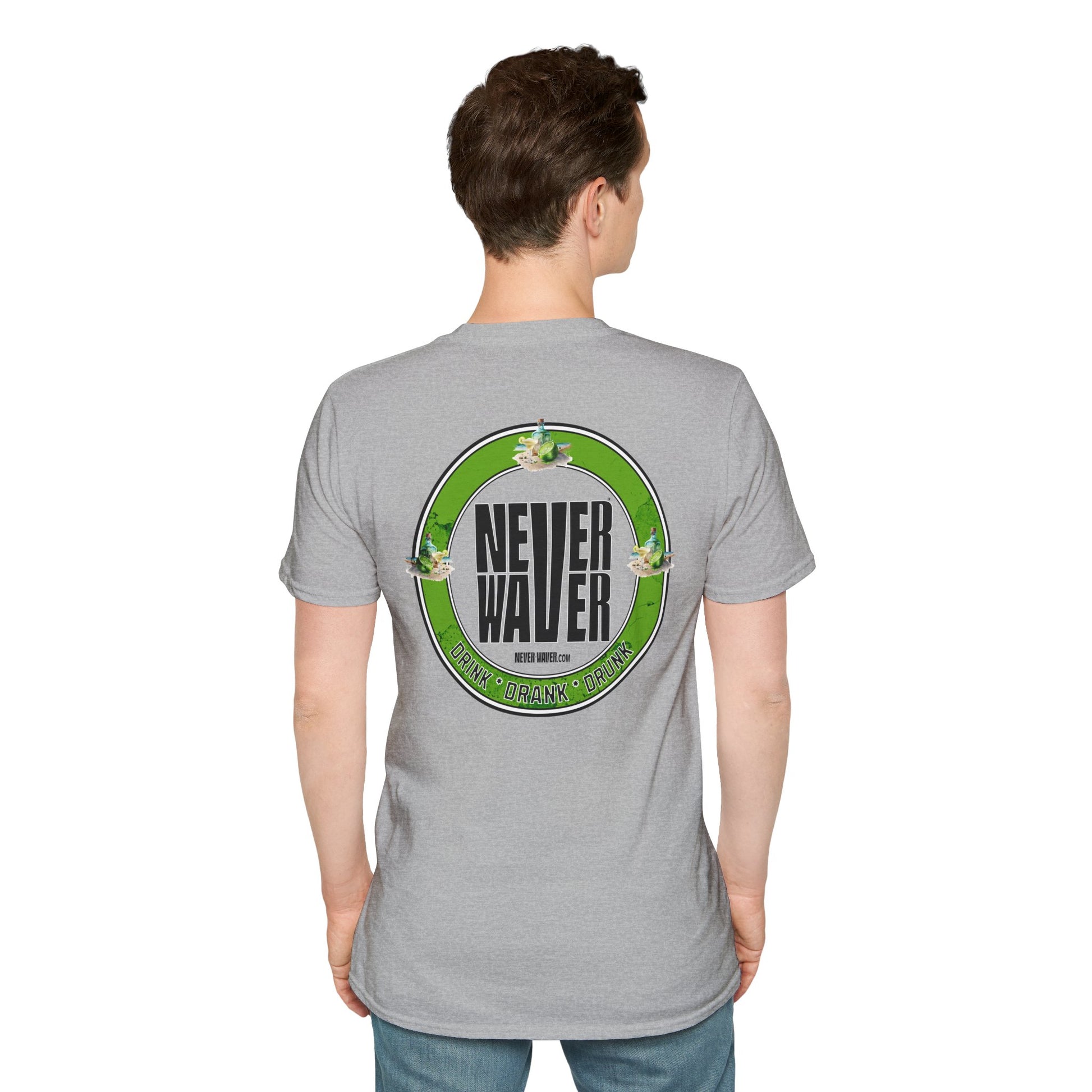 Never Waver Drink Drank Drunk Unisex Soft style T-Shirt - Never Waver
