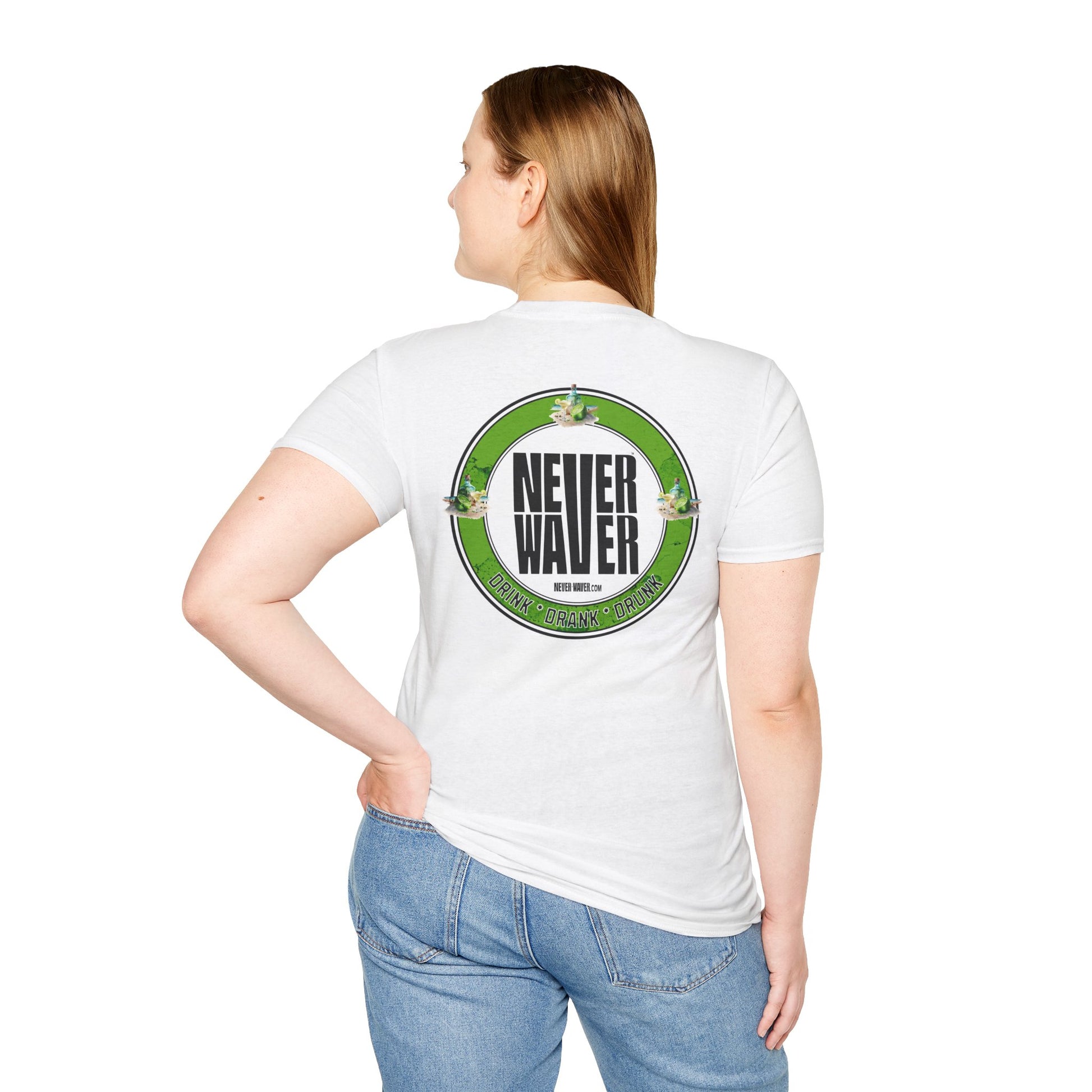 Never Waver Drink Drank Drunk Unisex Soft style T-Shirt - Never Waver
