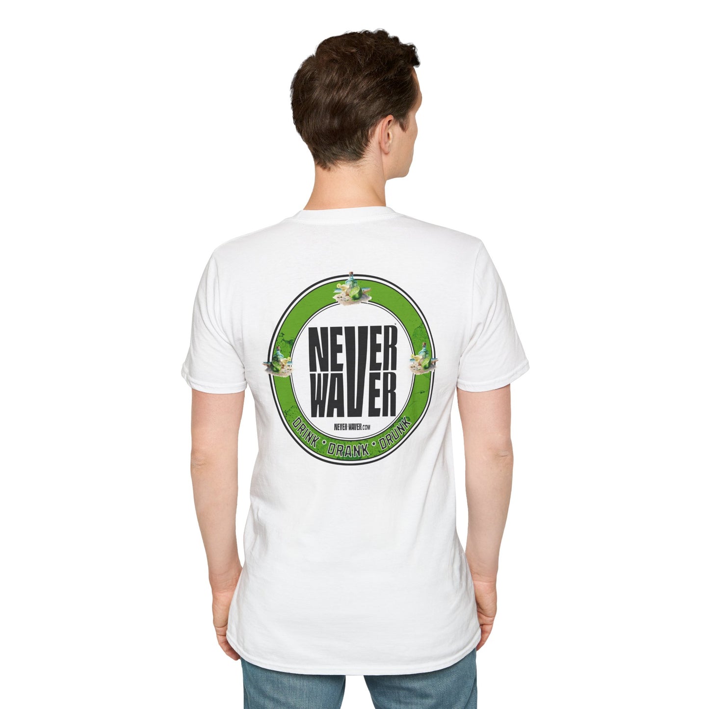 Never Waver Drink Drank Drunk Unisex Soft style T-Shirt - Never Waver