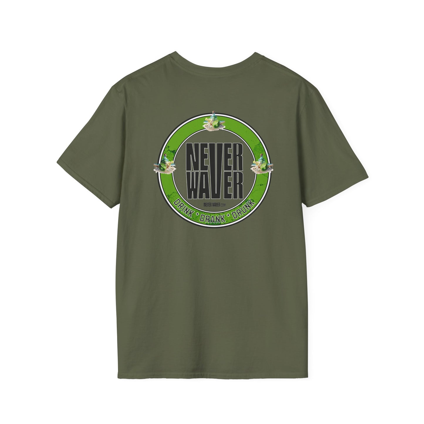 Never Waver Drink Drank Drunk Unisex Soft style T-Shirt - Never Waver