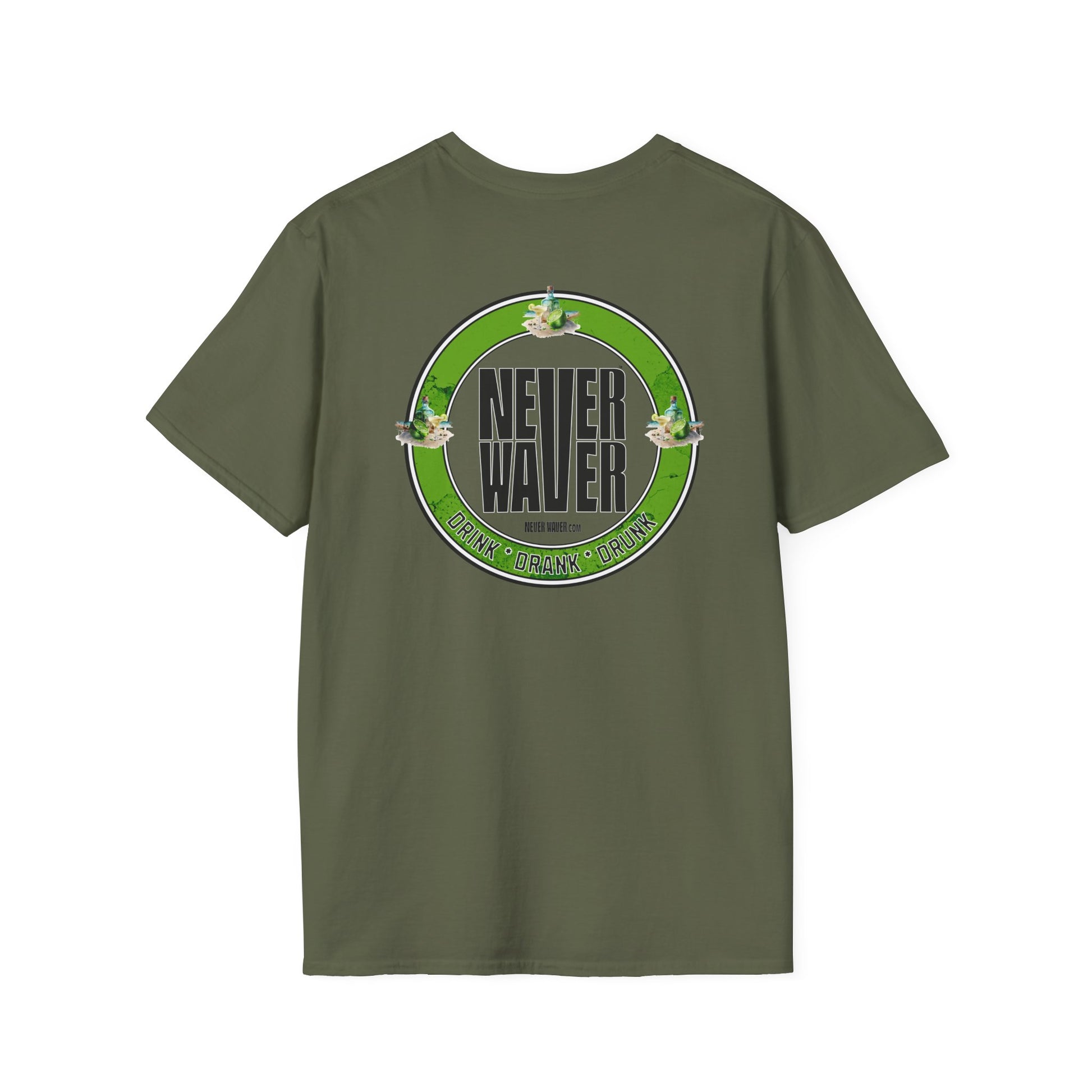 Never Waver Drink Drank Drunk Unisex Soft style T-Shirt - Never Waver