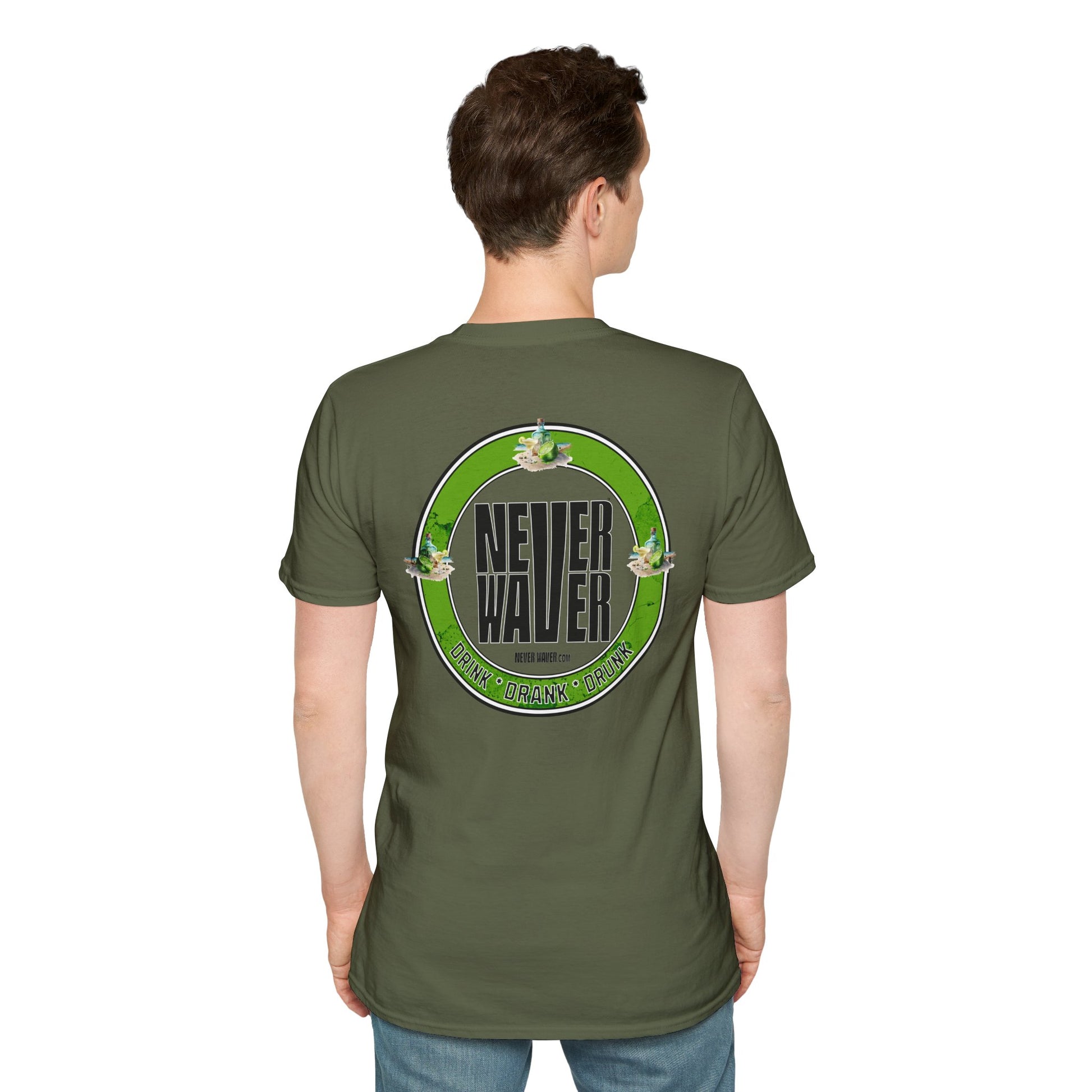 Never Waver Drink Drank Drunk Unisex Soft style T-Shirt - Never Waver