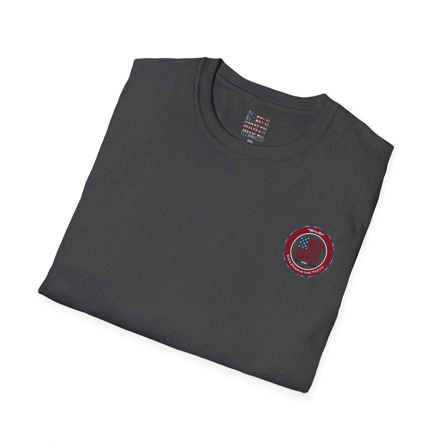NEVER WAVER KICK FEAR IN THE TEETH Unisex Softstyle T-Shirt - Never Waver