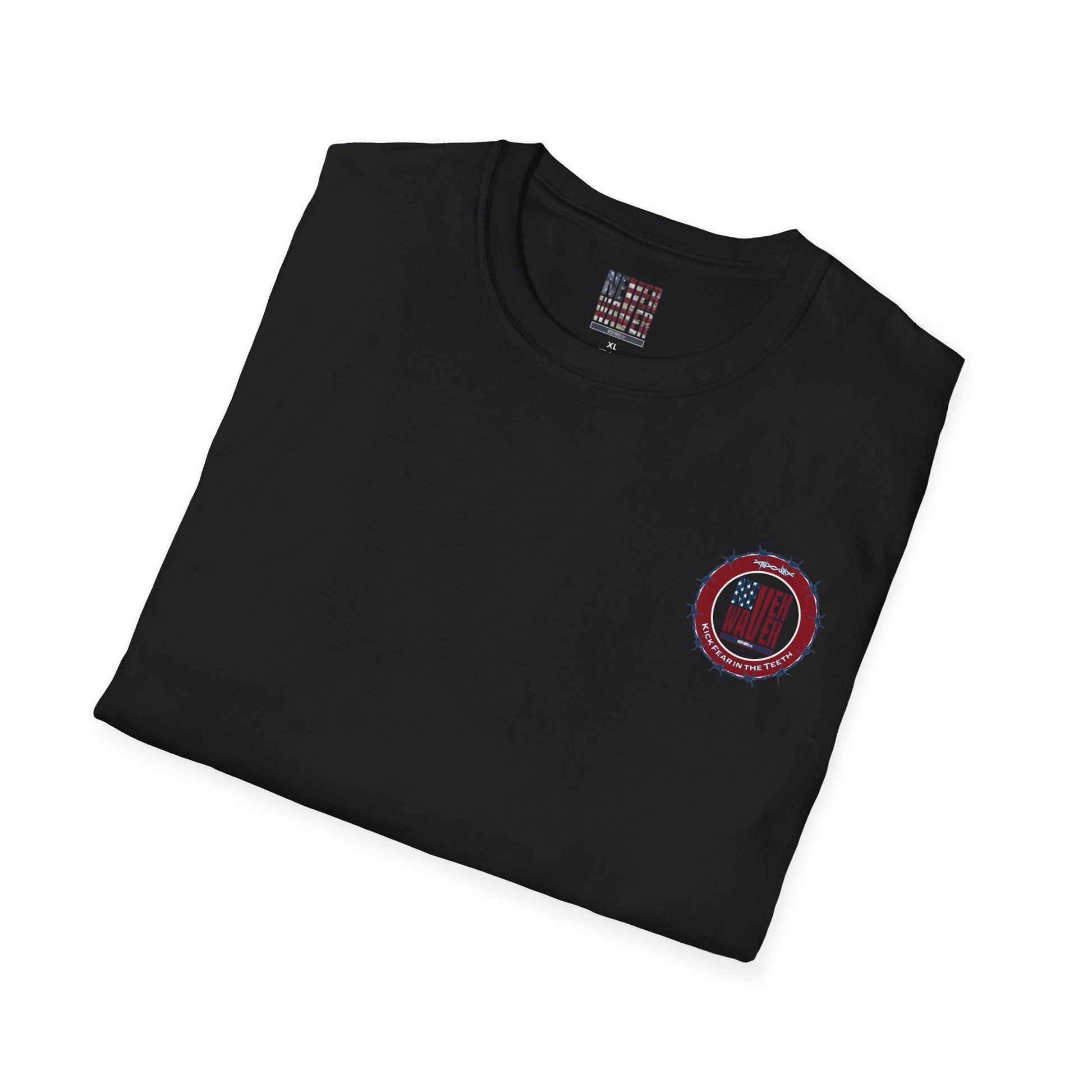 NEVER WAVER KICK FEAR IN THE TEETH Unisex Softstyle T-Shirt - Never Waver