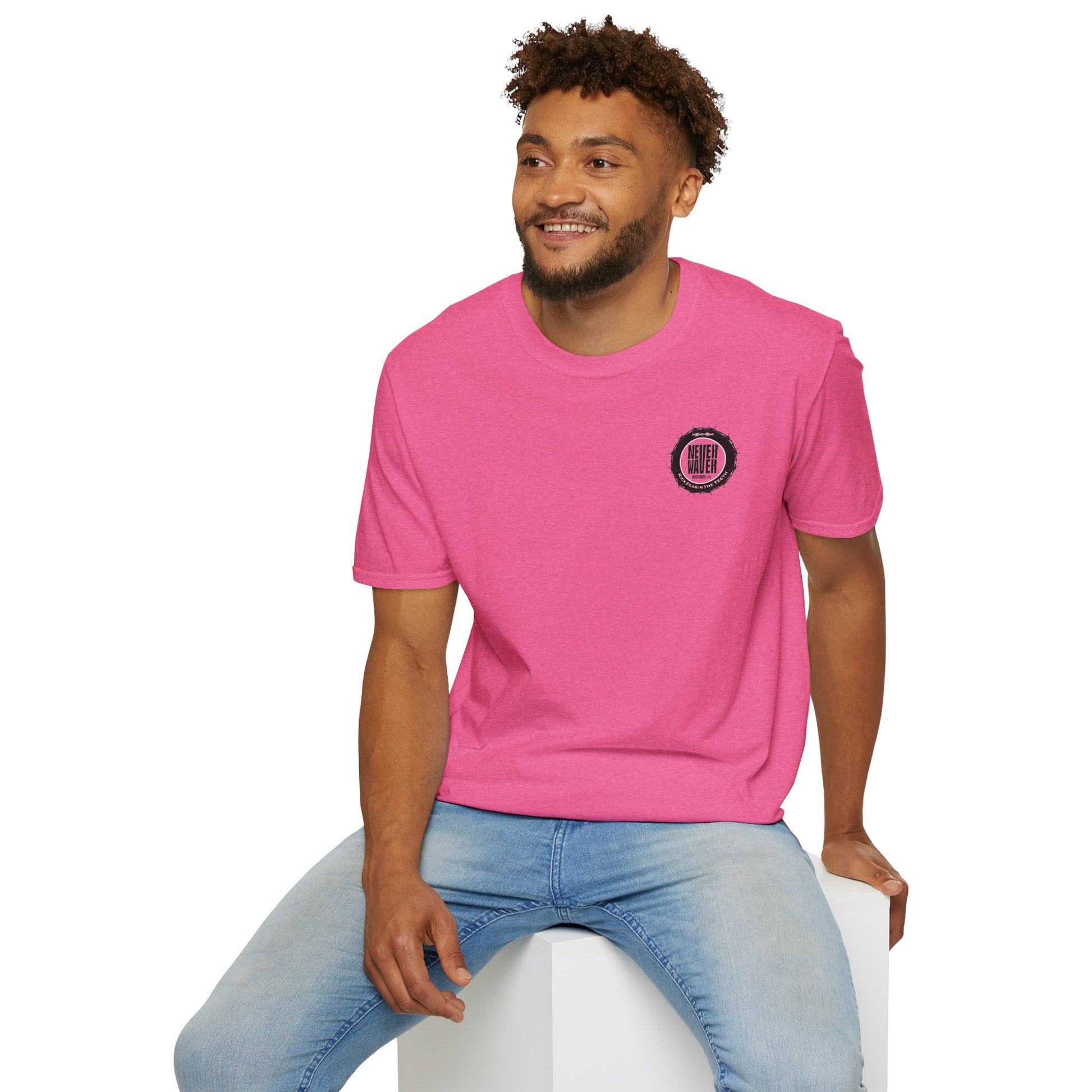 NEVER WAVER KICK FEAR IN THE TEETH Unisex Softstyle T-Shirt - Never Waver