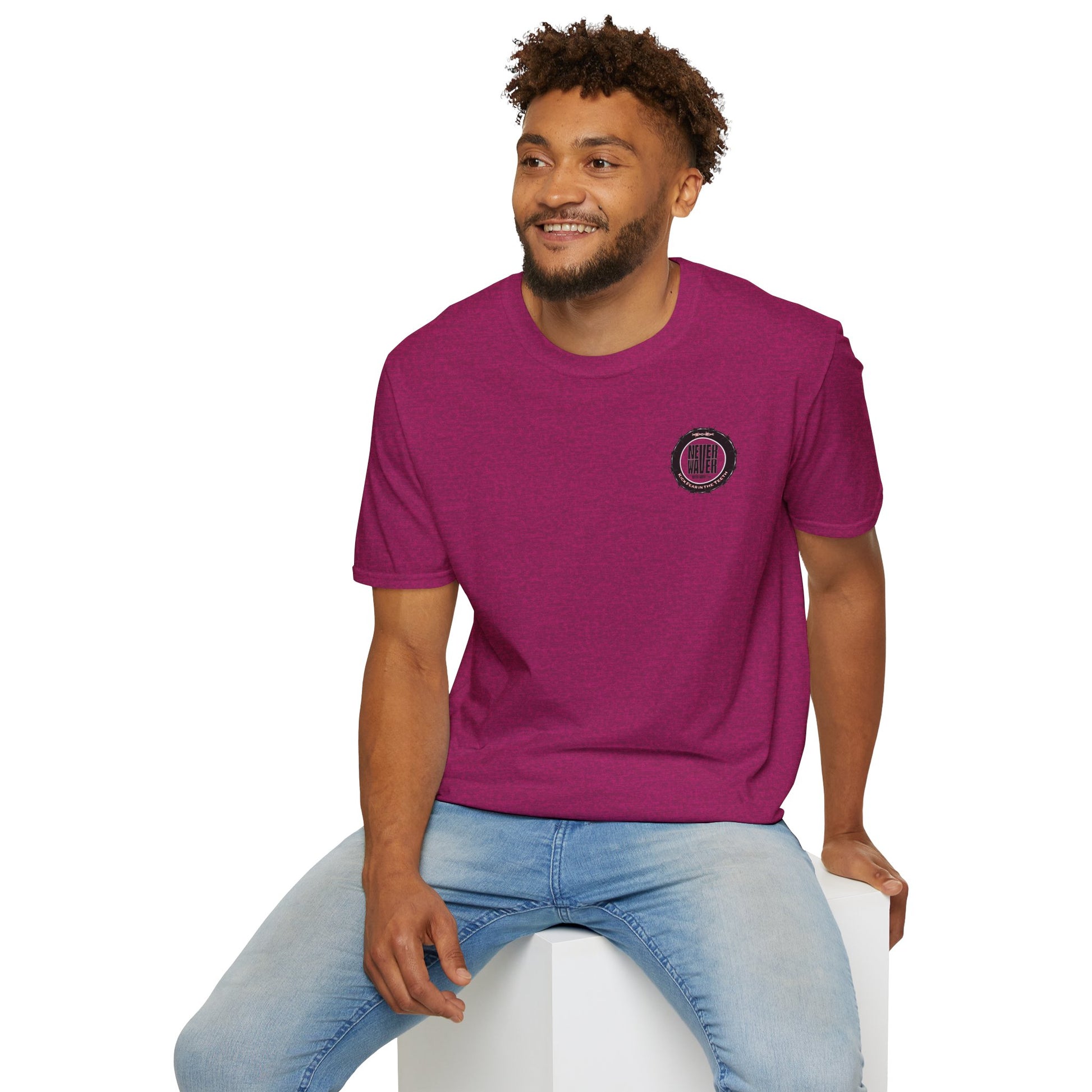 NEVER WAVER KICK FEAR IN THE TEETH Unisex Softstyle T-Shirt - Never Waver