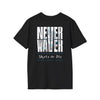 Never Waver Skate or Die Unisex Softstyle T-Shirt - Never Waver