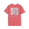 Never Waver Skate or Die Unisex Softstyle T-Shirt - Never Waver