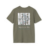 Never Waver Skate or Die Unisex Softstyle T-Shirt - Never Waver