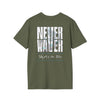 Never Waver Skate or Die Unisex Softstyle T-Shirt - Never Waver