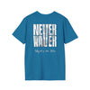 Never Waver Skate or Die Unisex Softstyle T-Shirt - Never Waver