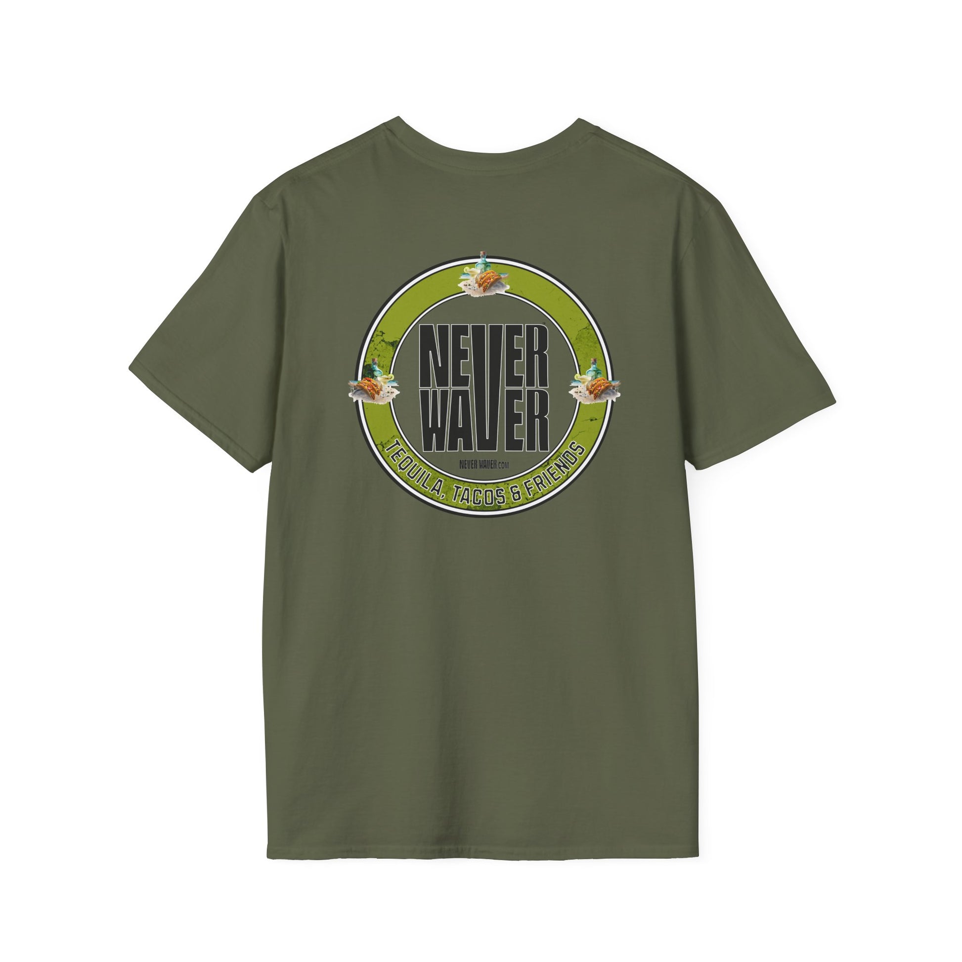 Never Waver Tequila, Tacos, And Friends Unisex Soft style T-Shirt - Never Waver