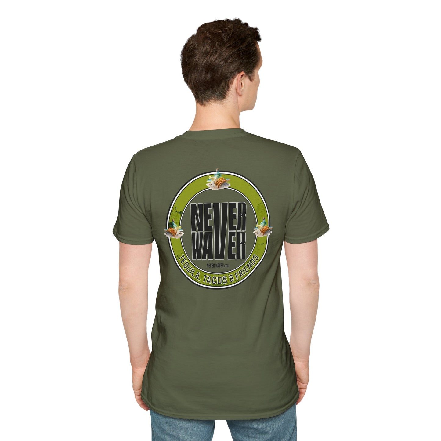 Never Waver Tequila, Tacos, And Friends Unisex Soft style T-Shirt - Never Waver