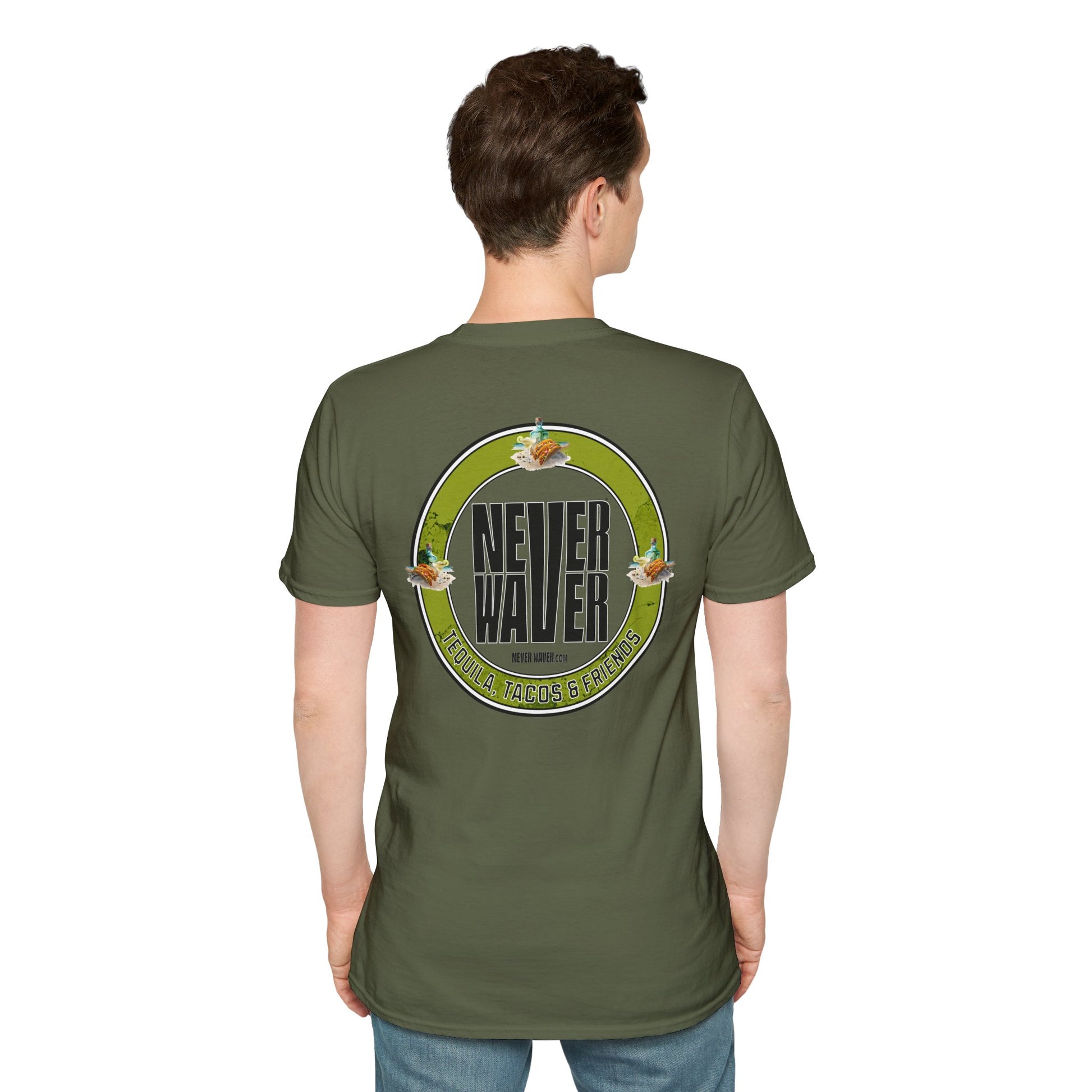 Never Waver Tequila, Tacos, And Friends Unisex Soft style T-Shirt - Never Waver