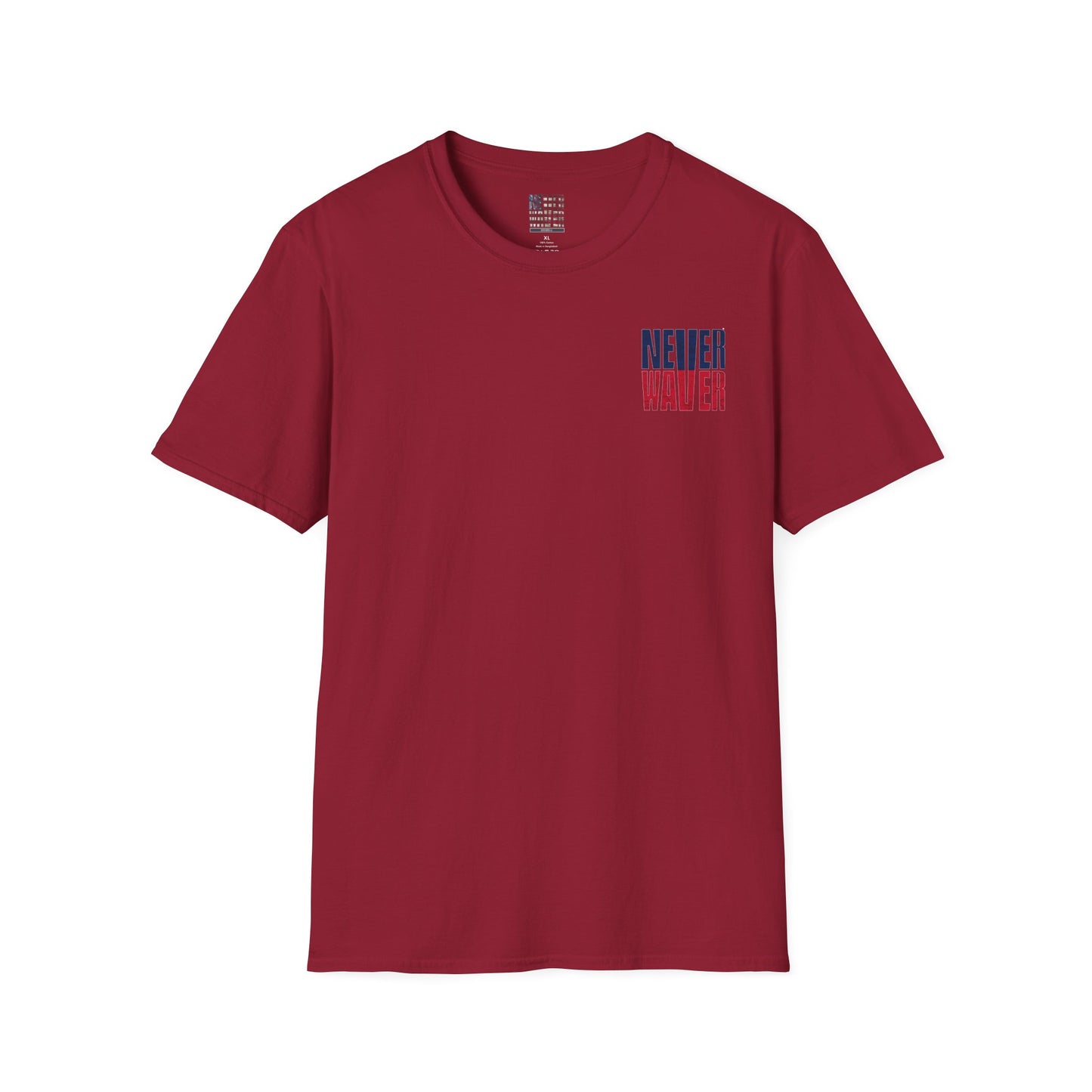 New England Fans Never Waver Unisex Softstyle T-Shirt - Never Waver
