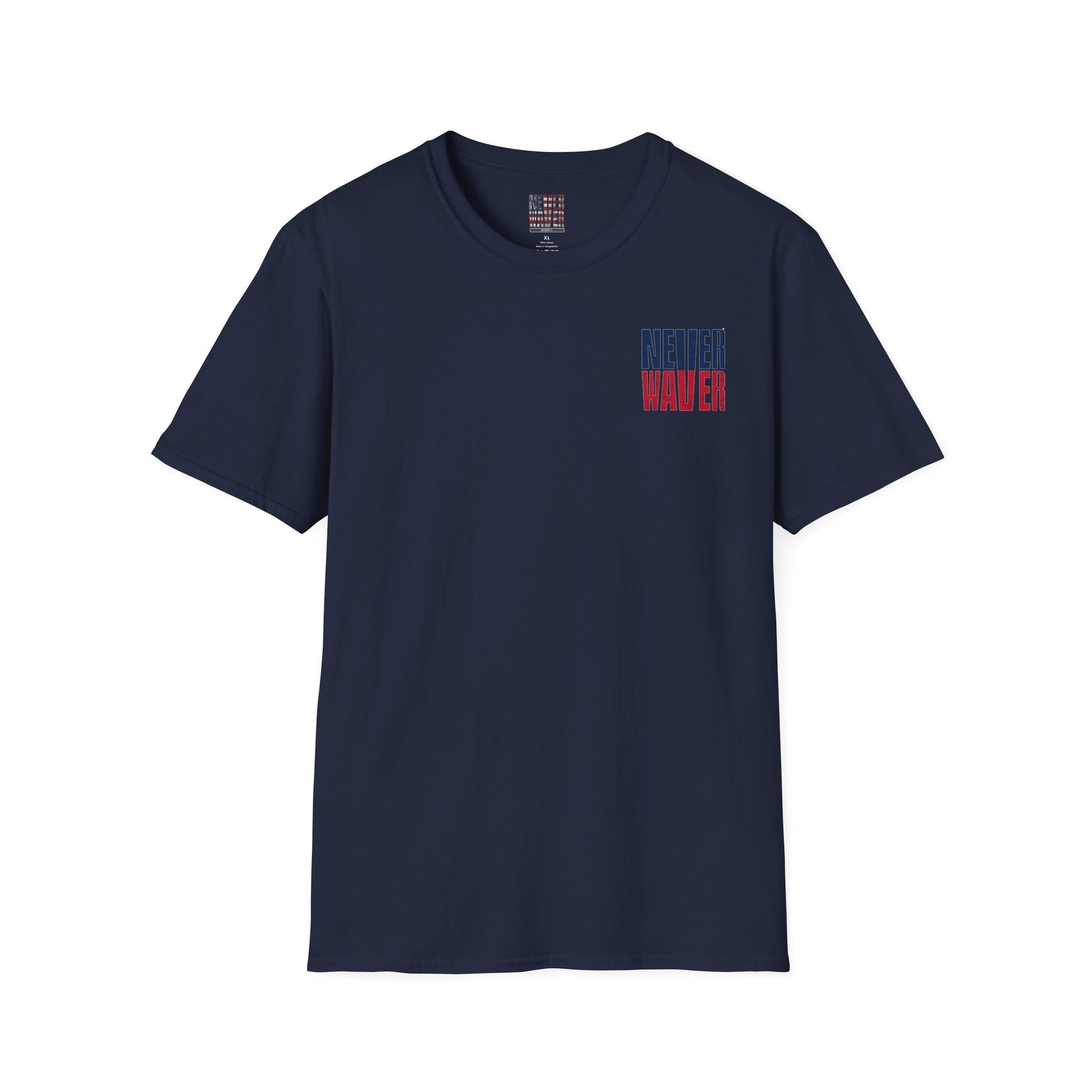 New England Fans Never Waver Unisex Softstyle T-Shirt - Never Waver