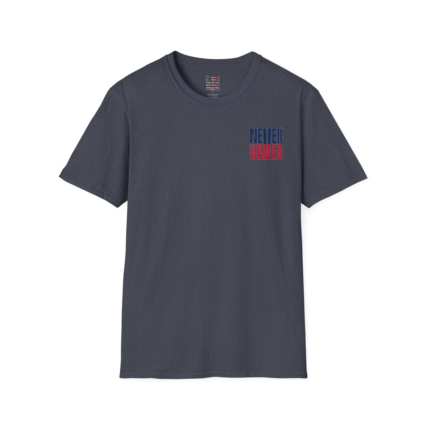 New England Fans Never Waver Unisex Softstyle T-Shirt - Never Waver