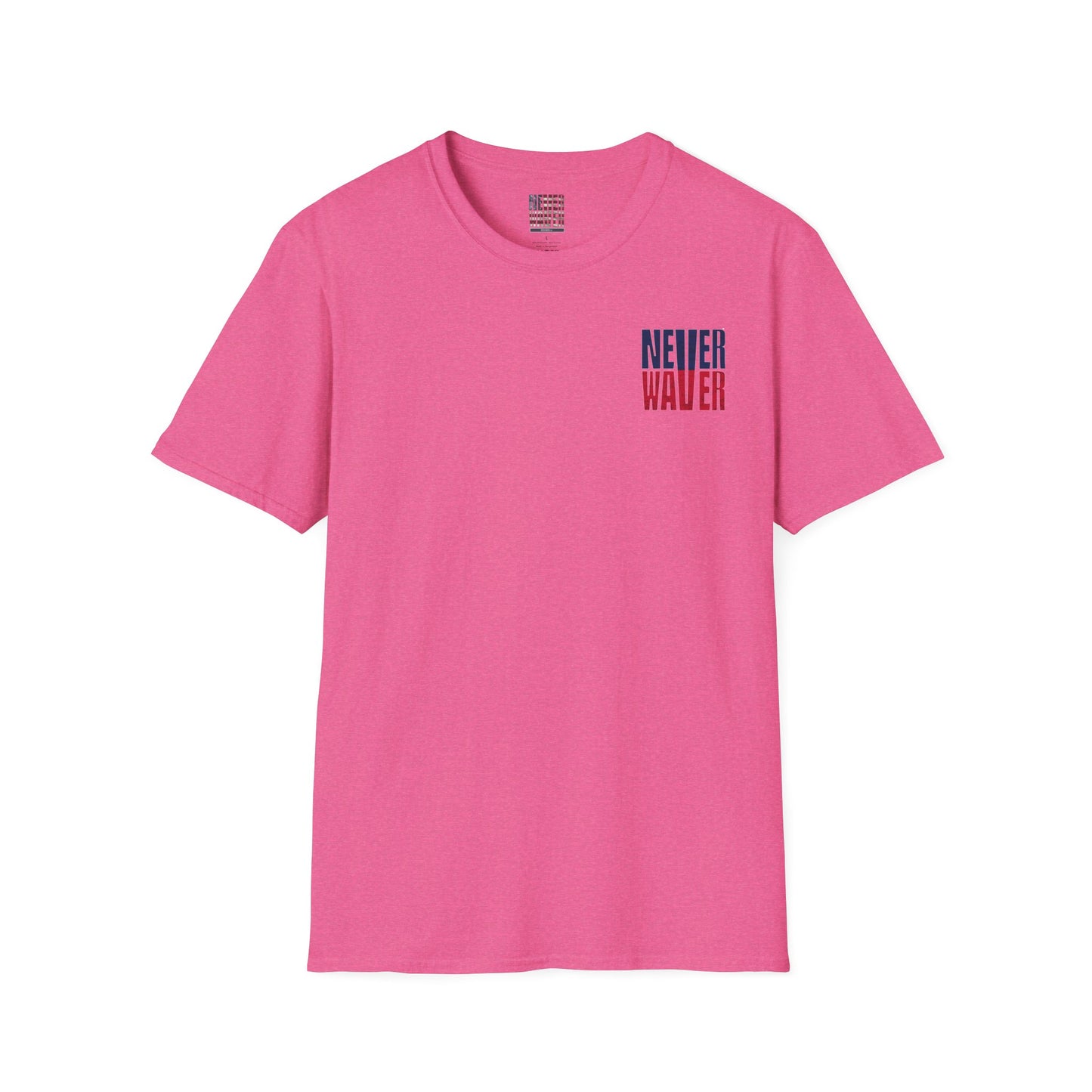 New England Fans Never Waver Unisex Softstyle T-Shirt - Never Waver