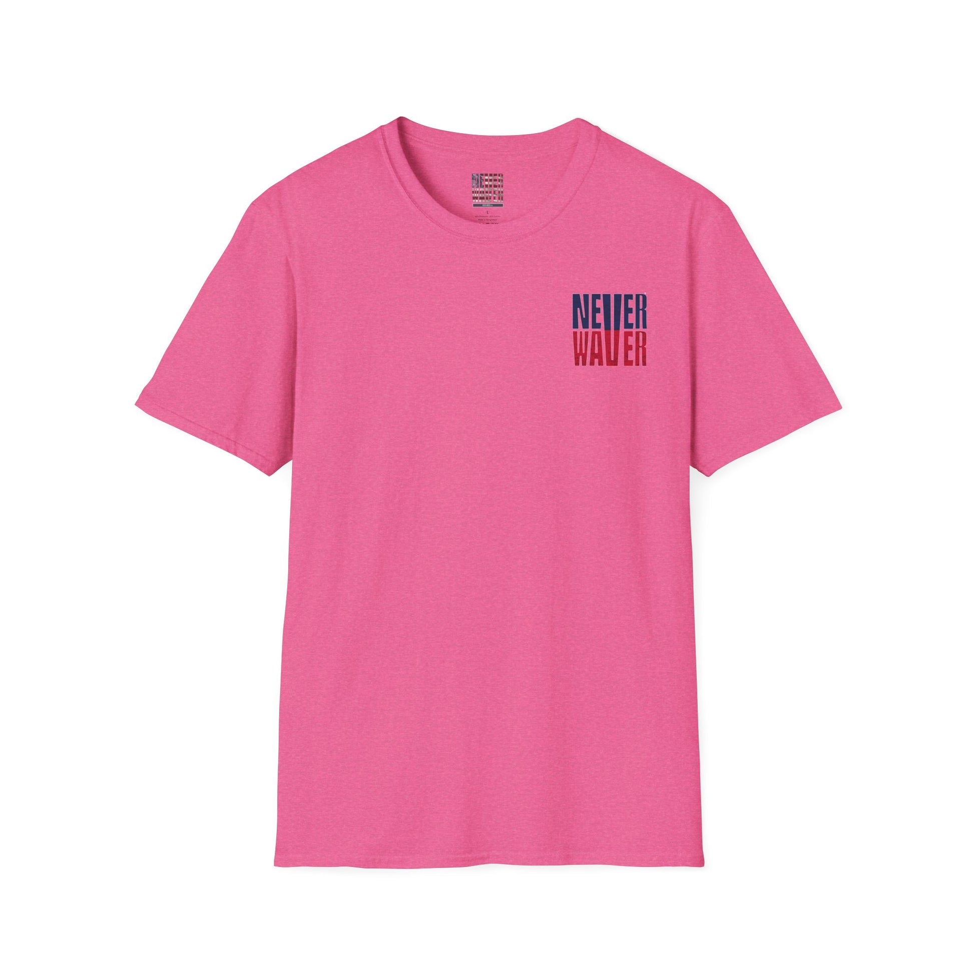 New England Fans Never Waver Unisex Softstyle T-Shirt - Never Waver