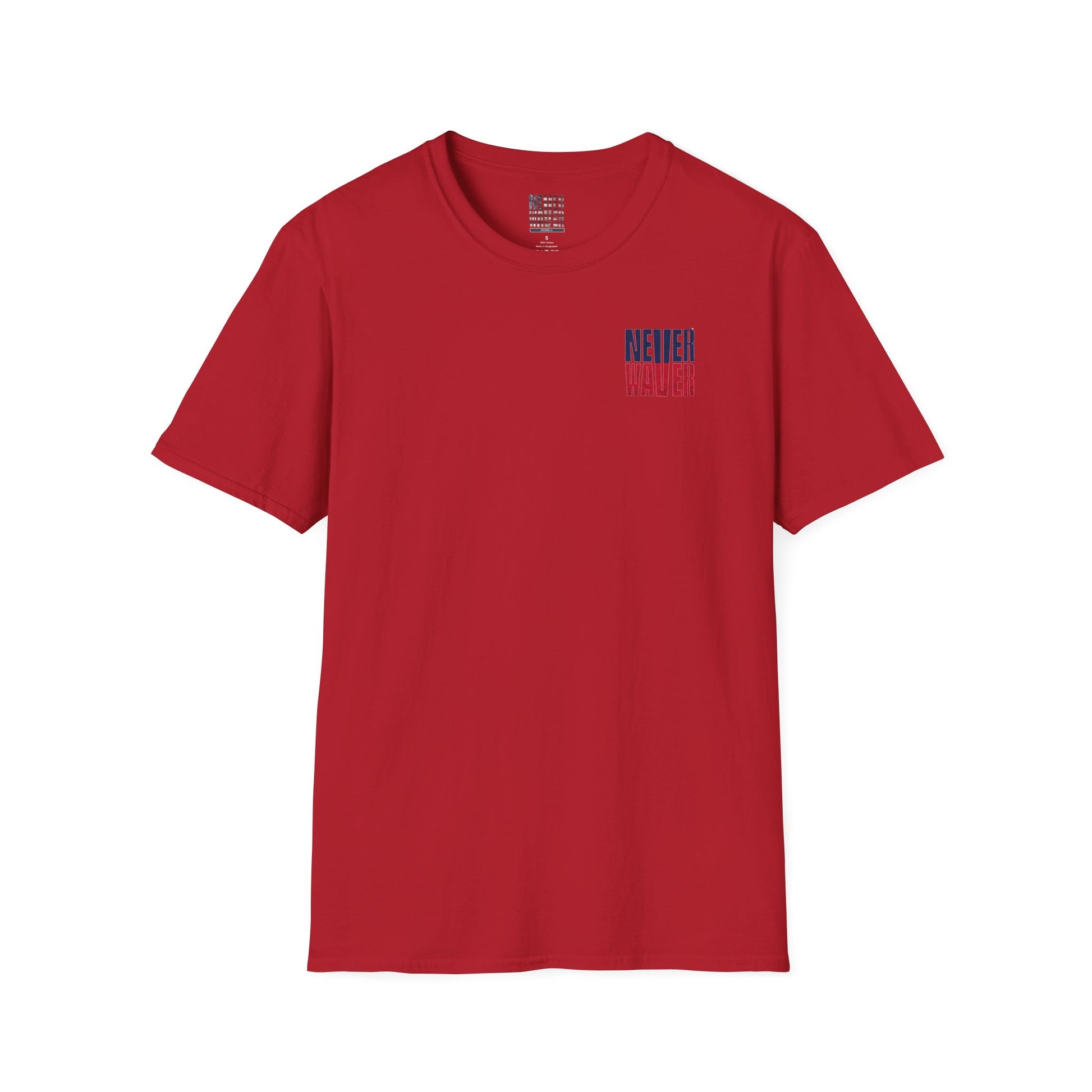 New England Fans Never Waver Unisex Softstyle T-Shirt - Never Waver