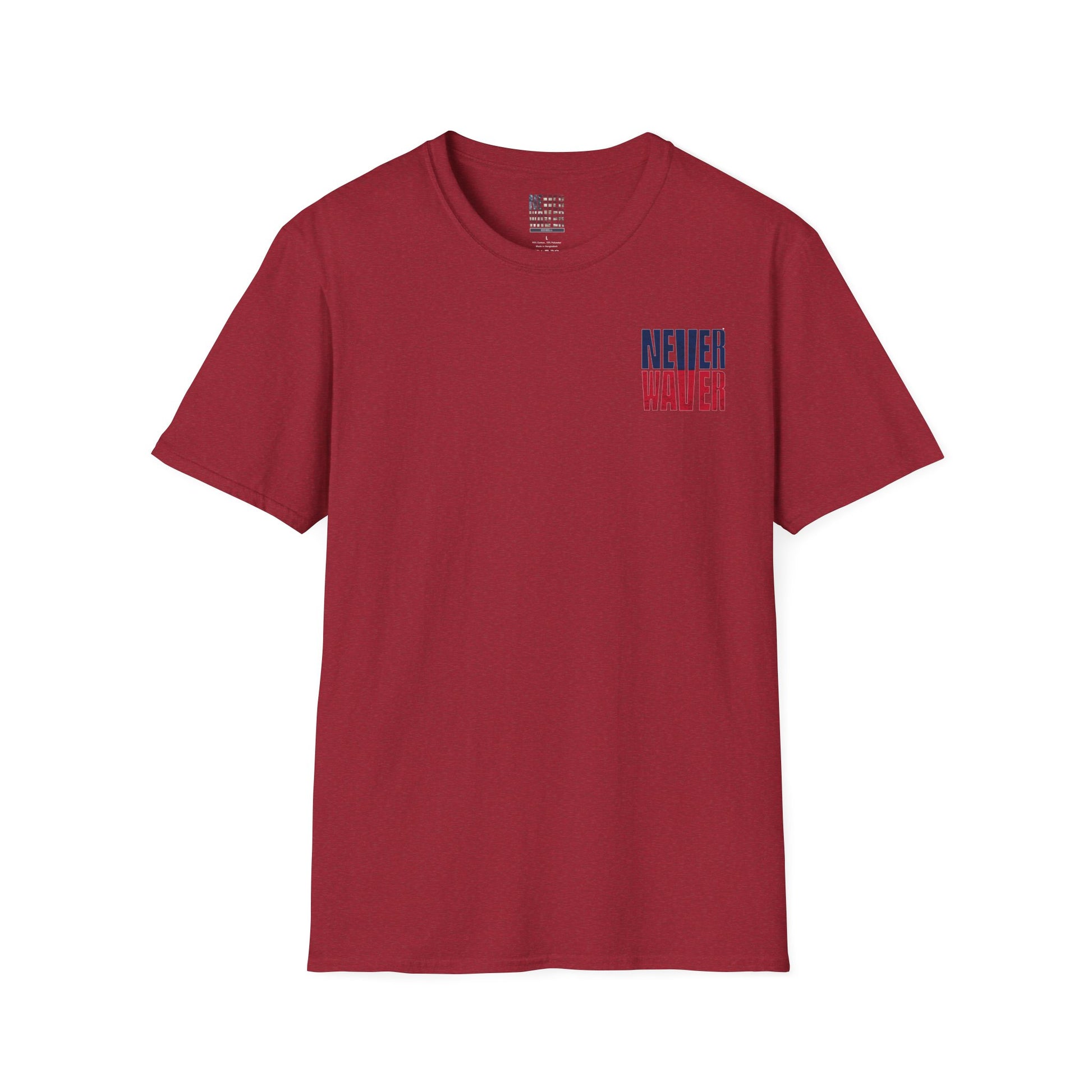 New England Fans Never Waver Unisex Softstyle T-Shirt - Never Waver