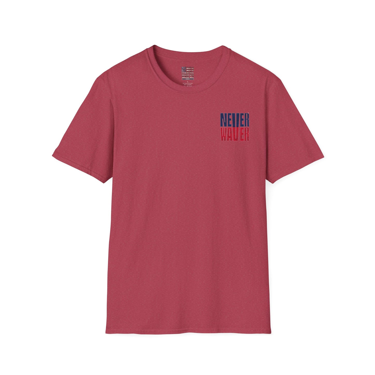 New England Fans Never Waver Unisex Softstyle T-Shirt - Never Waver