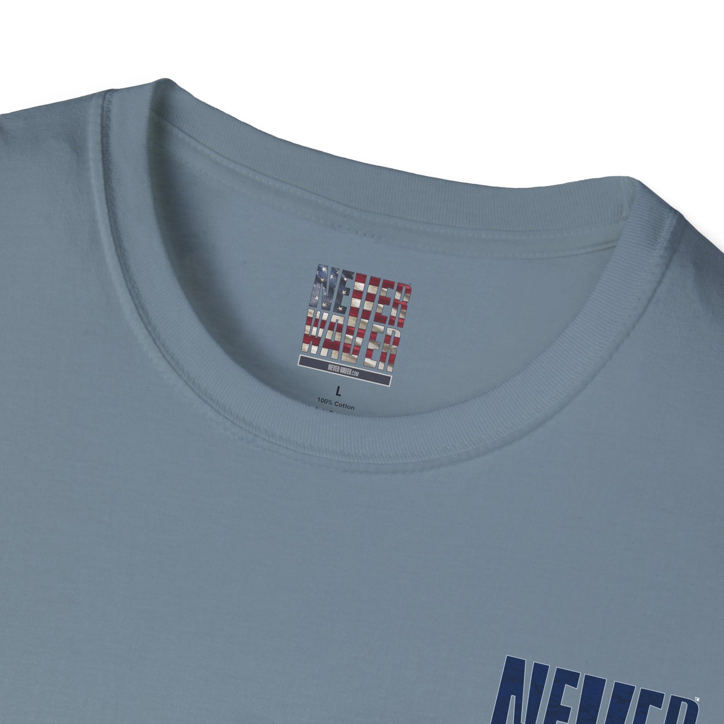 New England Fans Never Waver Unisex Softstyle T-Shirt - Never Waver